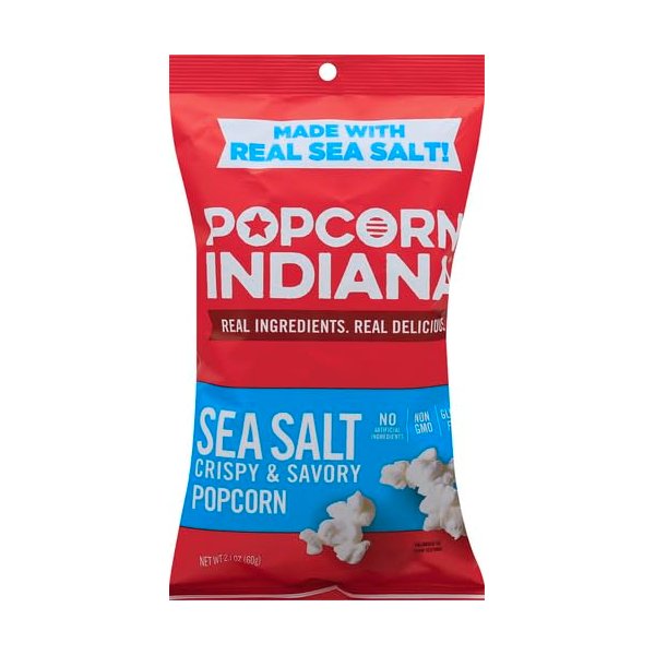 Popcorn Indiana Sea Salt, 2.1-Ounce (Pack of 6)