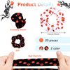 20 Pieces Sport Hair Scrunchies Sports Scrunchy Hair Ties Elastic Silk Satin Scrunchies Hairband Scrunchy Ponytail Holder for Women Girls Player Team Hair Accessories, Black, White (Basketball)