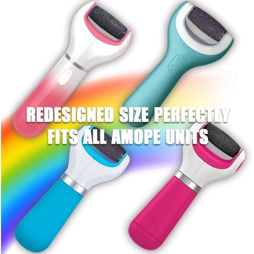 6 Extra Coarse Replacement Roller Refill Heads for Amope Pedi Perfect Electronic Foot File with Diamond Crystals