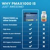 PMAX1000 Potassium Supplement Powder 1000mg, High Dose 4-Type Potassium Blend with Citrate, Chloride, Gluconate & Bicarbonate, Electrolyte, Kidney & Heart Support Supplement (36 Travel-Ready Packets)