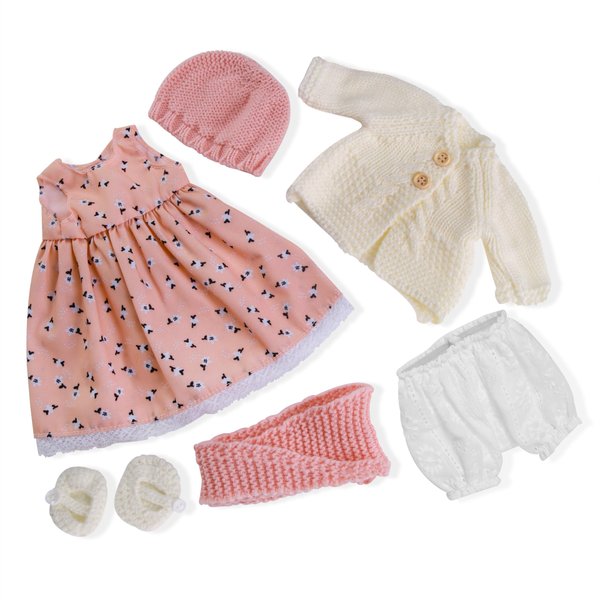 BlissfulPixie Handmade Waldorf Doll Clothes 12 inch Clothing Set with Pretty Box Girl Christmas Birthday Present-Julka's Clothes Accessories