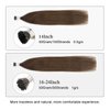 ABH AmazingBeauty Hair Real Human Hair I Tip Hair Extensions I-Tip Hair Extensions Human Hair Color 4 Chocolate Brown 50 Grams 50strands Cold Fusion Hair Extensions Human Hair 18 Inch Silky Straight