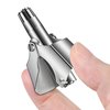EKE Nose Hair Trimmer, Manual Nose Hair Remover Without Batteries, with 12 Double-Edged Blades, Painless, Waterproof, Easy to Clean and Carry.