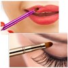 TOODOO 3 Pieces Lip Brush Retractable Lipstick Liner Brush Lipstick Dual-ended Foundation Makeup Brush with Cap Travel Applicators