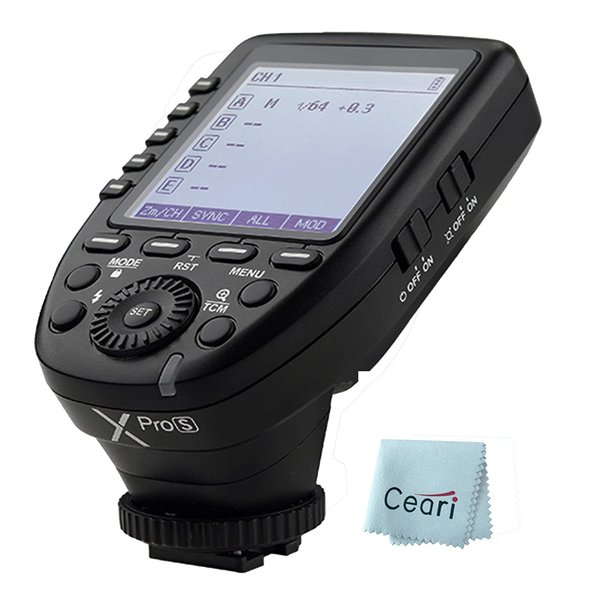 Godox Xpro-S TTL Wireless Flash Trigger 1/8000s HSS for Sony A77 II, A99, A9, A7R II, A6000, DSC-RX10 Digital Camera