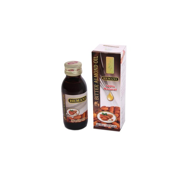 HEMANI Bitter Almond Oil 60mL (2 OZ) - Premium Oil