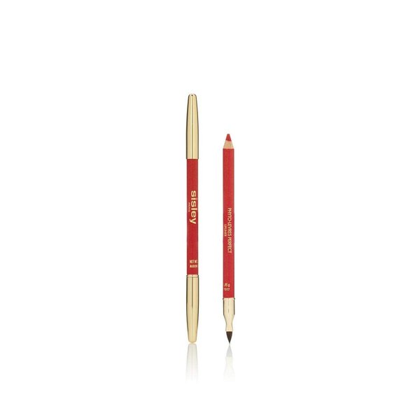 Sisley Phyto-Levres Perfect Lipliner with Lip Brush and Sharpener, 7 Ruby, 0.04 Ounce