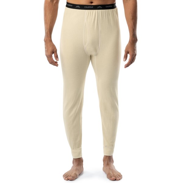 ColdPruf Authentic Dual Layer Wool Plus Blend Base Layer, Thermal Underwear for Men, Oatmeal, Medium
