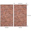 Brick Wall Backdrop,78.7"x 49.2" Inch Door Curtain, Wizard Birthday Party Supplies, Halloween Christmas Themed Party Decorations,Wall Backdrop Decoration (Old red)