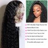 Curly Lace Front Wig Human Hair 13x4 Deep Wave Frontal Wigs for Women Wet and Wavy 250% Density HD Lace Front Wigs Human Hair Pre Plucked with Baby Hair Natural Hairline(20inch, 13x4 deep wave wig)
