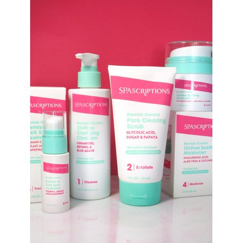 SpaScriptions Blemish Control Oil-Free Clarifying Cleanser Ceramides, Retinol & Blue Agave 7.40 Fl. Oz