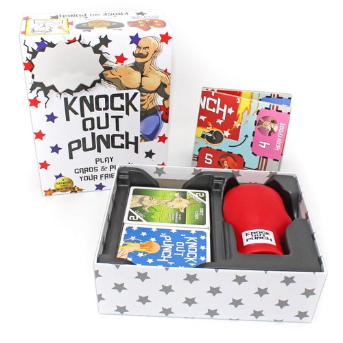 Knockout Punch - an Outrageous Boxing/Dodgeball Card Game - Funny Board Games for Family Night, Game Night Games for Groups & Party Games - Teen Outdoor Board Games, Boxing Games Kids Throwing Games
