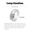 Long tiantian To My Daughter Gifts from Mom Fidget Rings for Anxiety Women Silver Anxiety Multi-layered Spinner Rings for Relief Mother's Day Gifts for Daughter