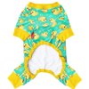 KYEESE Dog Pajama for Medium Dogs Yellow Duck Soft Material Stretchable Dog Pajamas Onesie Dog Apparel