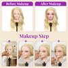 Neverland Beauty Mannequin Head with 50% Real Human Hair, 24 Inch Makeup Cosmetology Manikin Practice Head with Hair, Braiding Hairdressing Doll Head for Hair Styling with False Eyelashes