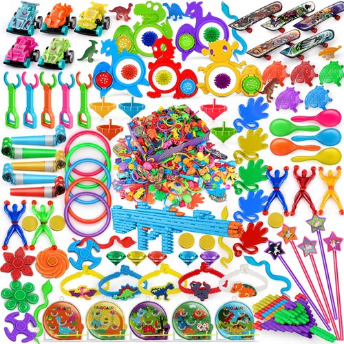 Amy&Benton 200PCS Kids Birthday Party Favors Classroom Prizes Box Prizes Goodie Bag Stuffers Toy Assortment Reward Toys Pinata Fillers