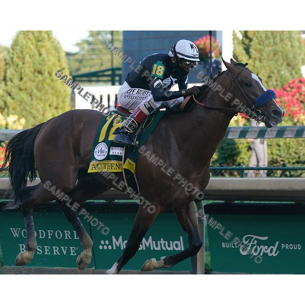 Authentic 2020 Kentucky Derby Winner Horse Racing John Velazquez Up 11X14 Photo