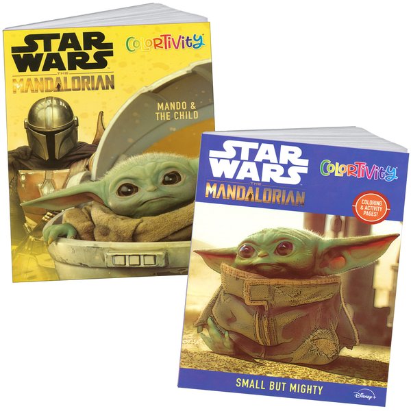 Star War Mandalorian & Baby Yoda Coloring & Activty Book Set - x2
