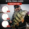 Fishing Leaders with Swivels, Fishing Line Leader, Fishing Wire Leader, Fishing Leaders Saltwater, Terminal Tackle, Fishing Tackle Fishing Supplies, Saltwater Fishing Gear and Equipment