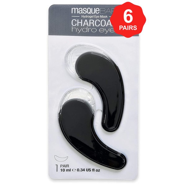 masque BAR Luminizing Charcoal Face Mask Kit (3 Peel Off Masks, 1 Eye Mask, 1 Charcoal Gel Mask) —Blackhead Remover, Absorbs Impurities, Excess Oil, Detoxifies, Exfoliates, Refines Appearance of Pores