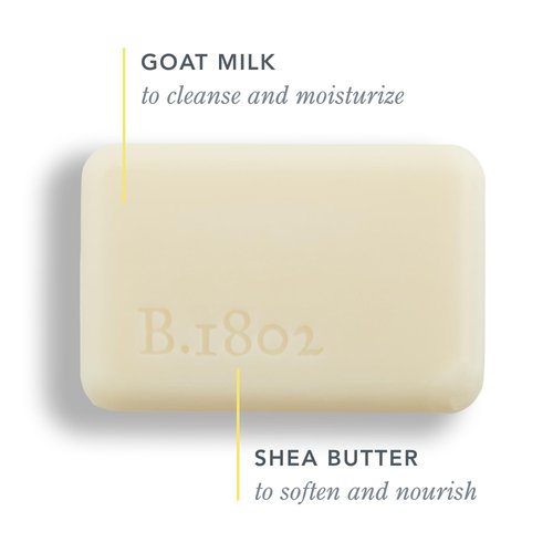 Beekman 1802 Goat Milk Body Soap Bar 3-Piece Set, Lavender - Scented - 3.5 oz - Nourishes, Moisturizes & Hydrates - 100% Vegetable Soap with Lactic Acid - Good for Sensitive Skin - Cruelty Free
