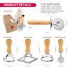 Artpico Pasta Molds & Stamps (Set of 5) Manual Pasta Makers Ravioli Maker Roller Wheel for Dumplings Lasagna Pierogi Round Heart Ravioli Cutters Lace Grain Fresh Pasta Press ravioli ausstecher herz