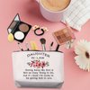TSOTMO Daughter in Law Gift Wedding Gift Cosmetic Bag Bride Bridal Gift Giving Away My Son is Not an Easy Thing to Do,but if i must i'm lucky to be giving him to you Makeup Bag (My Son)