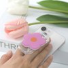 Rwotlls Phone Grip Stand Holder, Cute 2D Daisy Flower Shape,with Expanding Kickstand (1P Pink)
