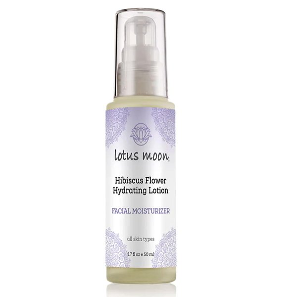 Lotus Moon® - Hibiscus Flower Hydrating Lotion | Facial Moisturizer, Plant-Based, Clean, Cruelty-Free, Functional Skincare (1.7 fl oz | 50 ml)