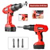 Toy Drill - Toy Choi's Electric Kid Drill Set Pretend Play Drill Toy, Kids Creativity Drill Screw Set, Construction Kids Tool Set Outdoor Preschool Gardening Lawn Toy Gift for Boy and Girl(Red)