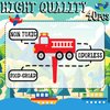 40 Pcs Transportation Cupcake Toppers - Perfect for Transportation-Themed Party Decorations and Cupcake Decor