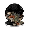Magic Forest Mushroom Car Cup Holder Coaster - Moon Phase Absorbent Ceramic Coaster, Car Coasters for Cup Holders, Auto Accessories for Women & Men, Pack of 2