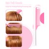 Edge Brush, Slick Back Hair Brush, Hair Accessories Comb Set 3Pcs, Rat Tail Comb for Parting Hair, Teasing Comb for Add Volume Fullness, Edge Brush for Edge Control Black Hair
