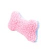 Small Dog Toy 4" Puppy Plush Squeaker Soft Fleece Pink and Blue Choose Wooly Man, Bone or Set of Both (Plush Bone)