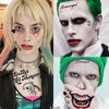 GOROMON 6 Sheets 3D Joker Tattoos Stickers, Halloween Damaged Joker Temporary Tattoos For Women Men Adults Hand Face, Halloween Makeup Kit Costume Party Rave Accessories Clown Prison Rapper Prisoner F