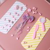 29 PCS Pink Hair Accessories Set with Portable Comb and Mirror for Reborn Baby Dolls and Little Girls, Cute Hair Clips Hair Rings Fashion for Baby Doll Girls