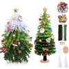 Geyoga 2 Set DIY Christmas Tree Craft Kits Pipe Cleaner DIY Kit Make Your Own Light Christmas Tree DIY Christmas Ornaments Accessories for Christmas Holiday Classroom Activities Party Favors