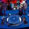 40Pcs Blue Bandana Paper Napkins Blue Bandana Party Napkins Happy Western Party Paper for Blue Bandana Theme Birthday Party Disposable Paper Napkins Bandana Party Decorations