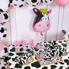 2 Pcs Cow Print Tablecloth Cow Plastic Table Cover 87 x 51 Inches Farm Animal Party Tablecovers for Cow Theme Birthday Party Supplies