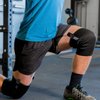 SERIOUS STEEL FITNESS Knee Sleeves, High Compression 3-Ply, Easy on and off handles to assist (Heavy, X-Large (16-19"))