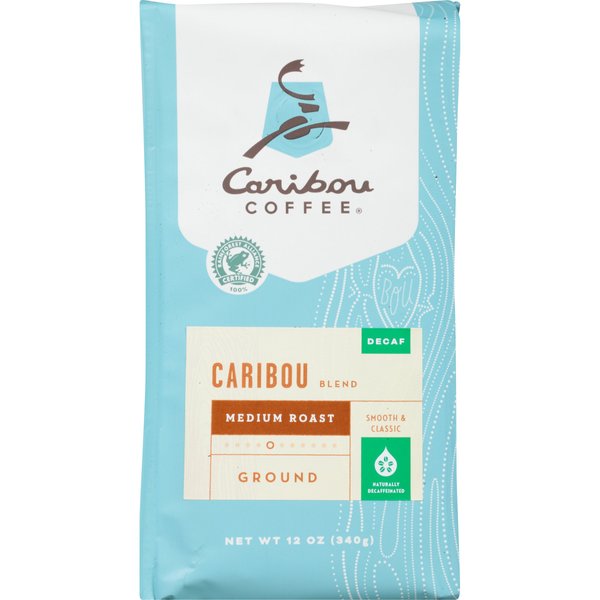 Peet's Coffee Blend Decaf Ground Caribou Coffee, 12 oz
