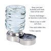 Etna Stainless Steel Pet Dog Cat Water Fountain Bowl, Holds 3 Liters