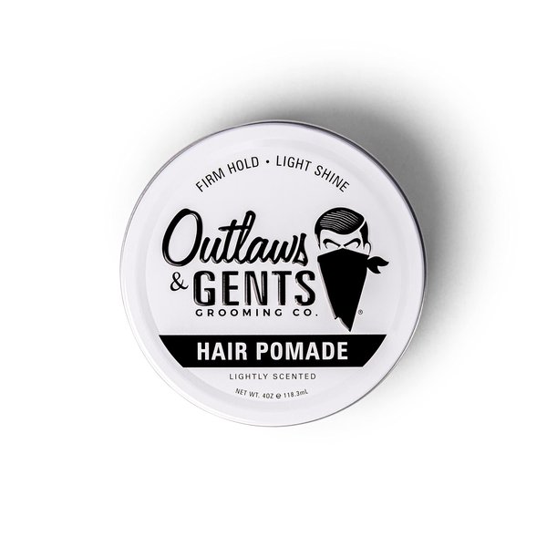 Outlaws & Gents Grooming Co. Hair Pomade - Styling Pomade for Men with Firm Hold and Light Shine - Perfect for Classic and Modern Hairstyles