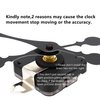 TIKROUND Youngtown 12888 Quartz DIY Wall Clock Movement Mechanism DIY Repair Parts Replacement Fit Dials up to 40 cm（15.7 Inches ） in Diameter.