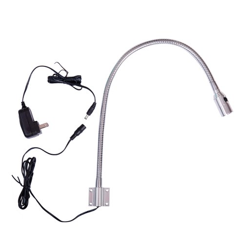 Reading Light Built-in Button Switch Minimalist Flexible Gooseneck LED Bed Lamp Headboard Wall Surface Mount for Bedroom/Living Room