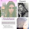 Andelaisi Boho Moon Hair Clip Barrette Tassel Pendant Hair Barrette Alloy Hair Accessories for Women and Girls Gifts (Gold)