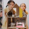 TOYANDONA Dollhouse Mini Bed Miniatures Bunk Bed Small Double Bed Doll Bunk Bed with Ladder Dollhouse Furniture Decoration Accessories DIY Doll House Room Decor