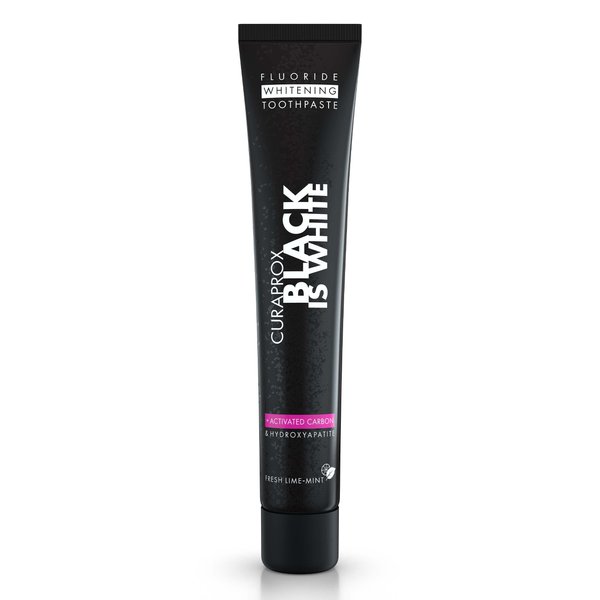 Curaprox Black is White Activated Charcoal Toothpaste, 90ml