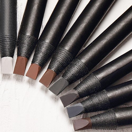 6pcs Waterproof Pre-Draw Mapping Pencils Peel off Eyebrow Pencil Hard Permanent Makeup Eyebrow Pencil (#07 Cappuccino)