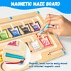 HOMEE Magnetic Color and Number Maze, Montessori Wooden Magnetic Number Maze,Toddler Preschool Educational Learning Toys,Fine Motor Skills Toys for Kids Boys Girls Ages 3 4 5